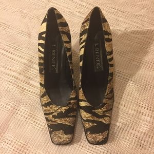 J Renee Zebra Print Heels